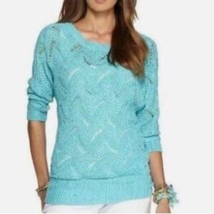 Lilly Pulitzer Women's Crew-Neck Larissa Sweater 3/4 Sleeve
